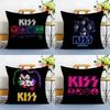 R-RockS K-Kiss Band Music Pillow Case Anti-dustmite Invisible Zipper Sofa Bed