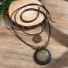 Vintage Rope Chains with Big Round Pendants Necklace for Women Exaggerated Large Accessories on Neck 2026 Fashion Jewelry Female