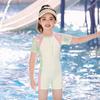 Childrens Swimsuit Girls Onepiece Hot Spring Swimwear With Chest Padding For Water Sports