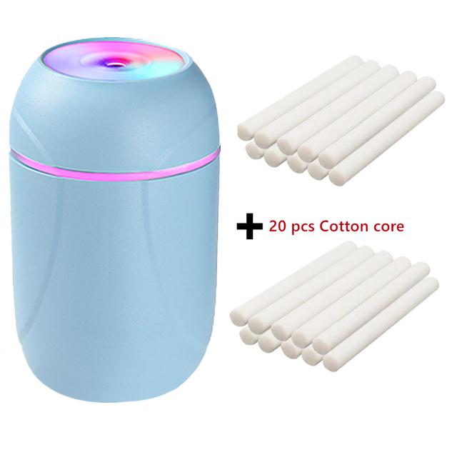 300ml Air Humidifier Ultrasonic Mini Aromatherapy Diffuser Portable Sprayer Usb Essential Oil Atomizer Led Lamp For Car Home