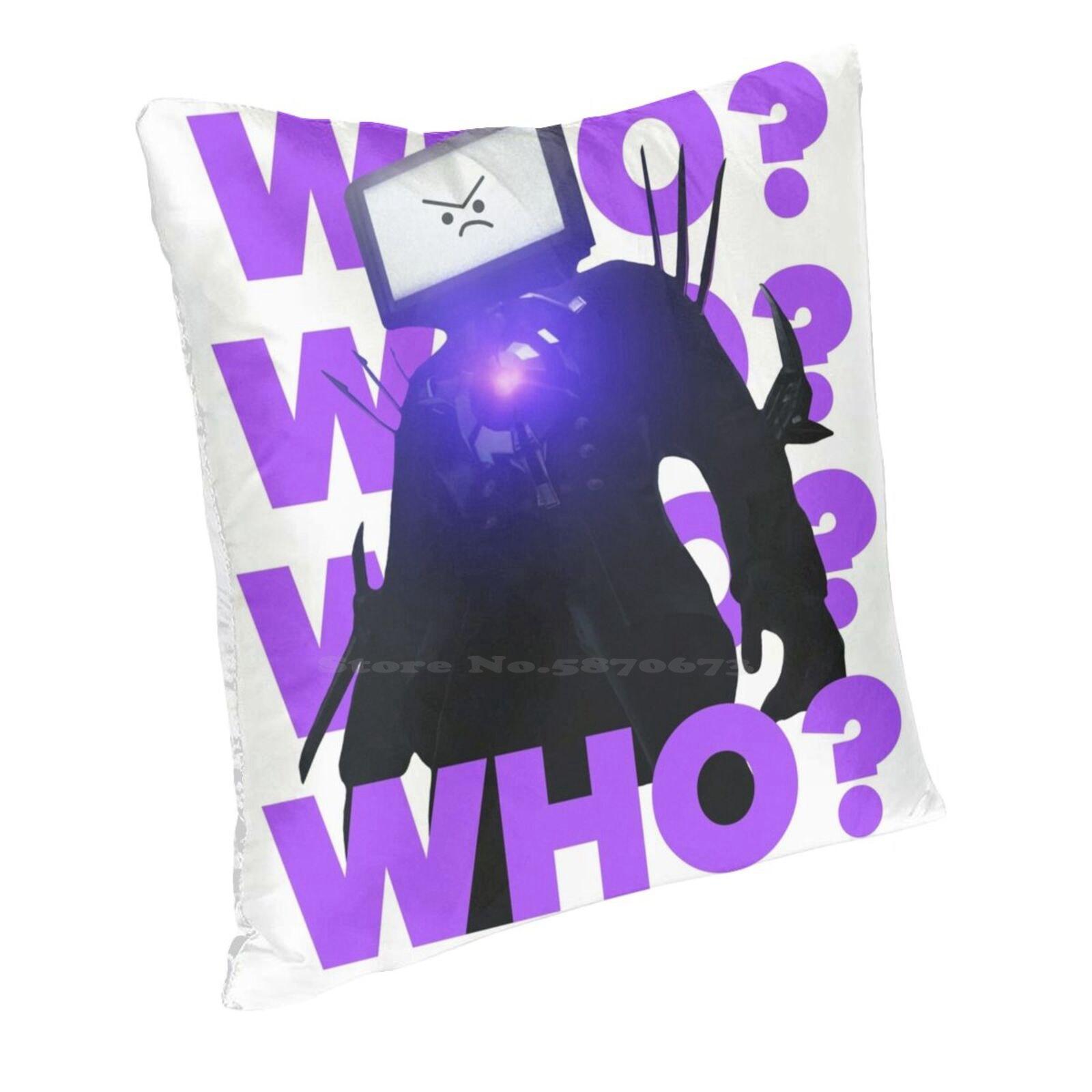 Titan Tv Man Angry! - Skibidi Toilet Pillowcase Bedroom Home Decoration Skibiti Tv Man Skibidi Titan Tv Man Skibidi Titan Tvman Peach skin 18*18(CM)-1Pcs