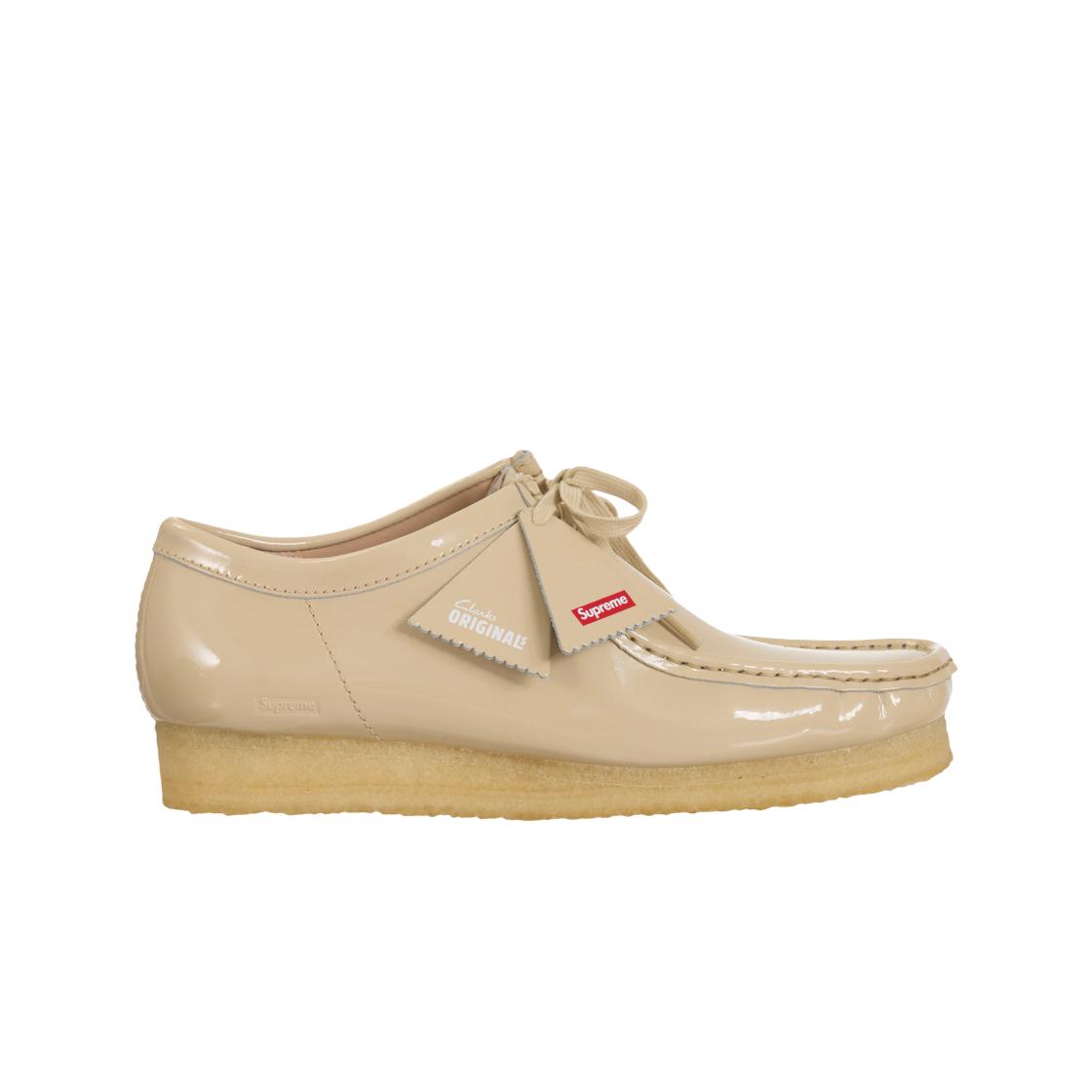 

Clarks X Supreme Patent Leather Wallabee Cream UK 9