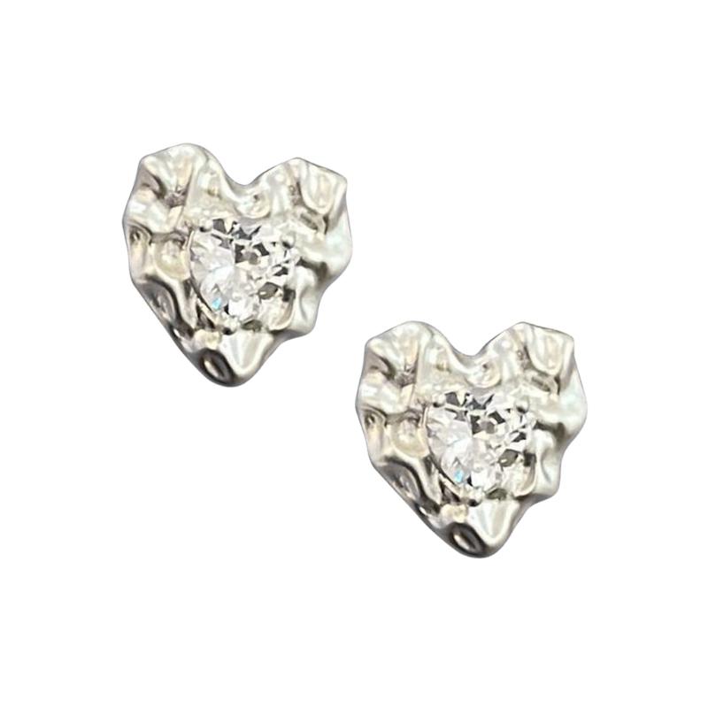 

Темпераментные серьги-звезды с текстурой морщин, нишевый дизайн, утонченный темперамент, модный тренд, милые и крутые серьги