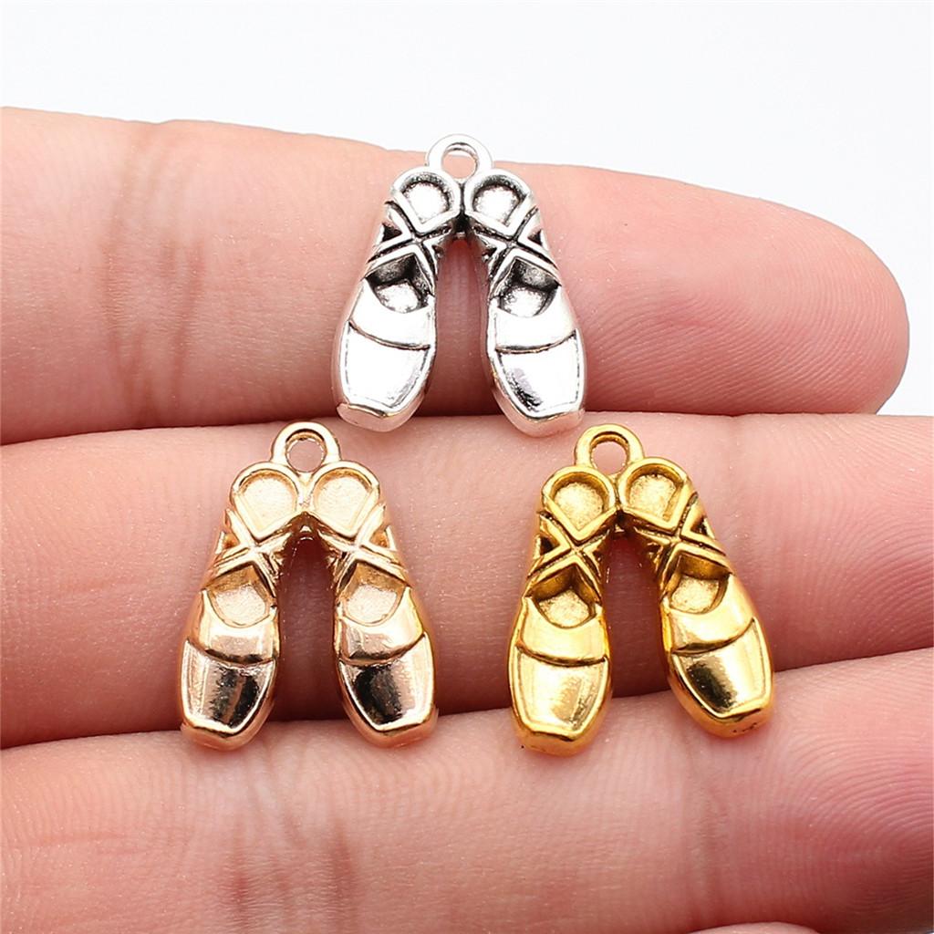 Shoes High Heel Fashion Charm Antique Bronze Zinc Alloy Jewelry Making Supplies for Women Earring Charms Handmade