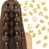 40 Stück Weinblattförmige Legierung Haar Zopf Ring Vintage Haarspange für Dreadlock Frauen Mädchen Sommer Haarschmuck Loc Haar Schmuck