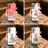 Cute R-Rabbit P-Peter Black Soft Silicone Phone Case for Samsung Ultra S25, S24, S21, S22, S23, S30, Plus, FE, Lite