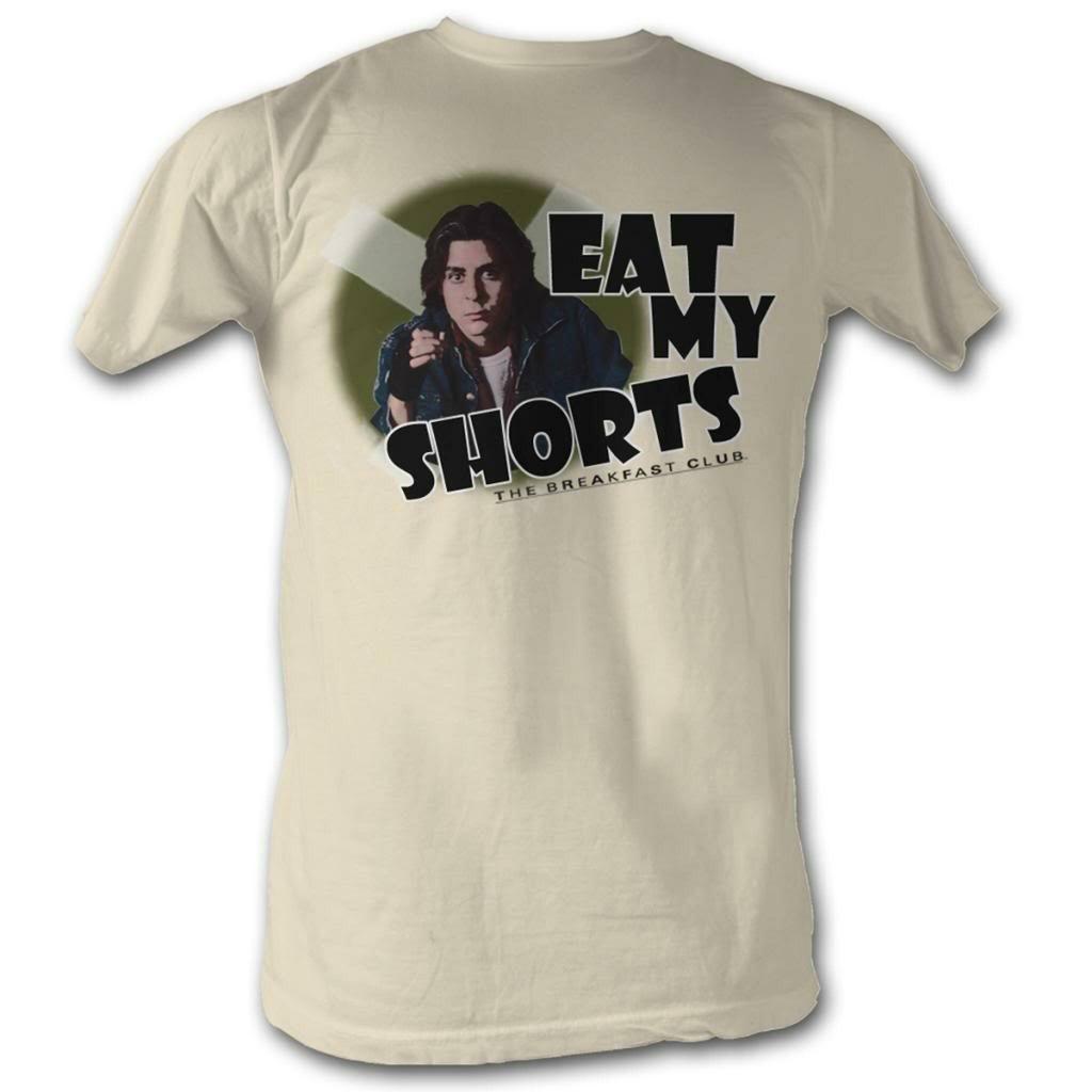 Breakfast Club Eat My Shorts Natural Adult T-Shirt
