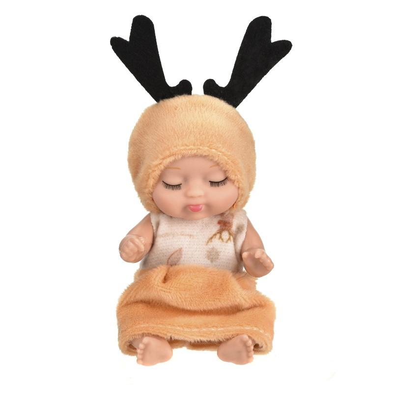 1pc Cute Pajama Fairy Princess Baby Doll with Animal-Themed Outfit (Reindeer/Horse/Dragonfly) - Soft Collectible Doll in Gift Box, Birthday Christmas