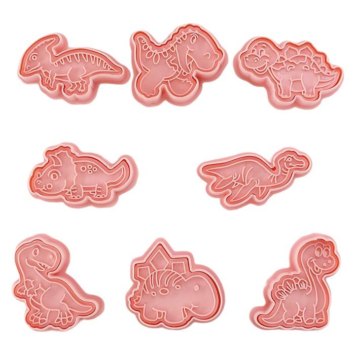 Dinosaur Stamp Cutters Molds 8pcs