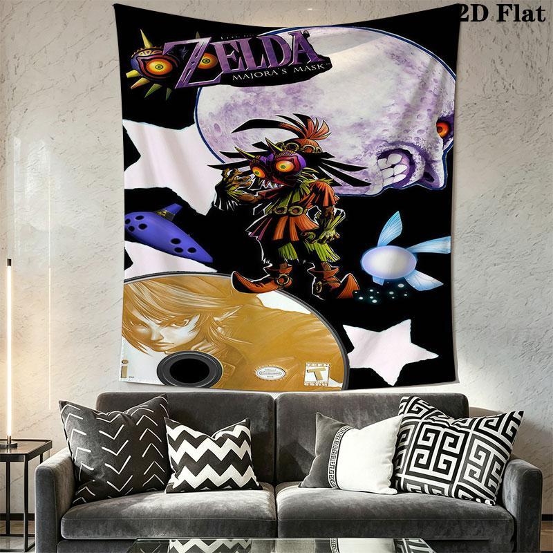Legend of Zelda Wall Hanging Printed Fabric Blanket Decorative Tapestries for Bedroom Living Room Home Decor