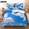 Duvet Cover Set King Size 200x200 Quilt Covers Queen Full 3D Bedding Sets Pillowcase Linens Single Double Bed 220x240 Blue Sky