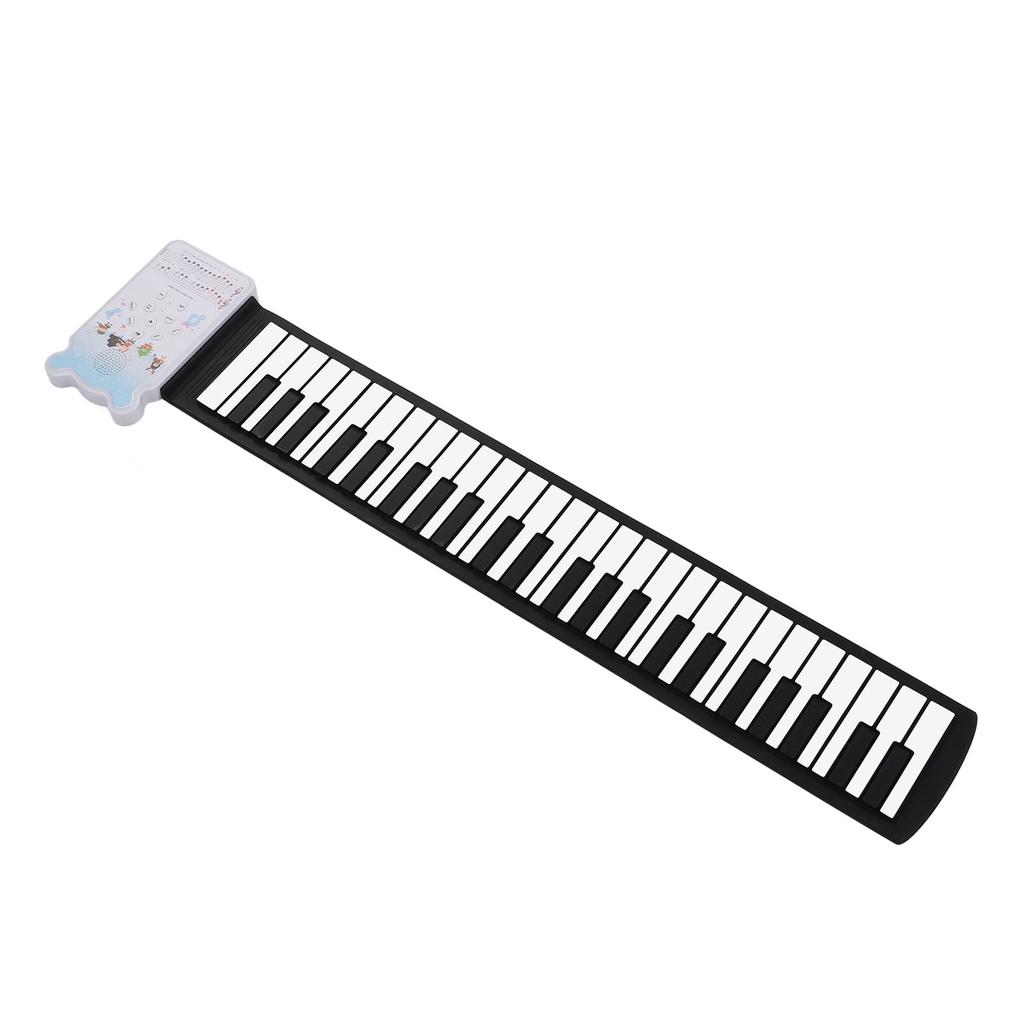 49 Keys Roll Up Piano Keyboard 8 Tones Portable Rechargeable Foldable Silicone Electronic Keyboard W