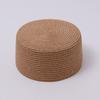 Round Shape Straw Pillbox Hat Structured Crown Painter Hat New Brimless Cap  Formal Occasions