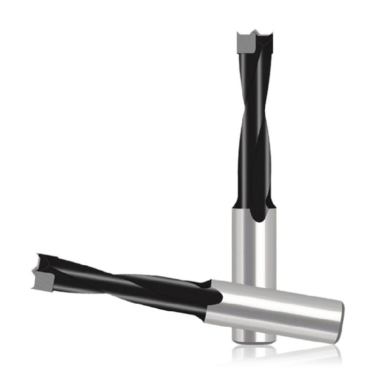 Two Flutes Woodworking Gang Drill Bits Blind Hole Drilling Head 70mm Length