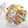 1pc Anime Character with Pigs Outdoor Umbrella - Automatic Opening/Closing, Portable 3-Fold Design, 8-Bone Iron Frame, Festival Gift for Fans, Tr