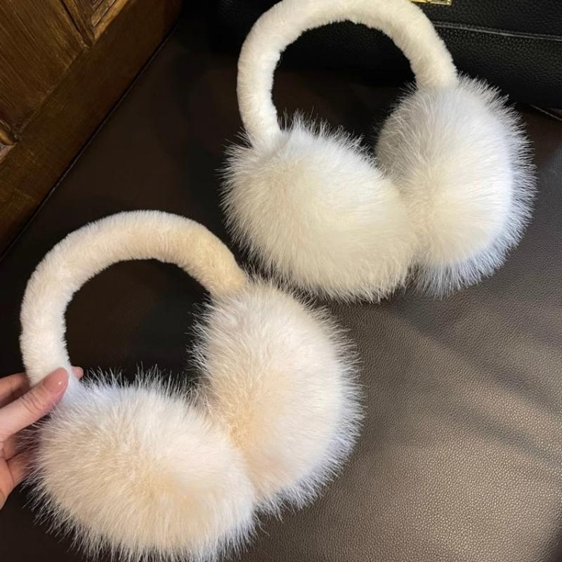Fashion Soft Faux Fur Ear Warmer Winter Earmuffs For Women Men Solid Color Earflap Outdoor Cold Protection Ear-Muffs Ear Cover