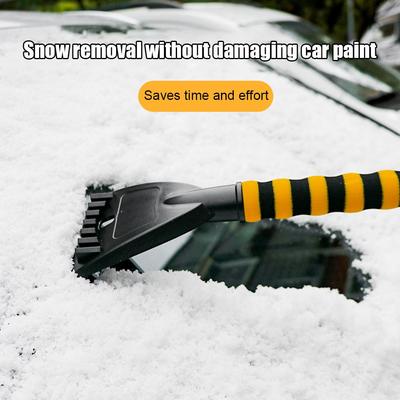 Raspador de Neve para Carro Pá de Limpeza para Inverno Com Cabo de Espuma EVA Escova de Limpeza Automotiva Raspador de Gelo Removedor Para-brisa do Carro