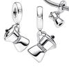 Charms camaleonte adatti a braccialetti originali alla moda in argento 925 con zircone, perlina a forma di polpo e tartaruga, ciondolo a forma di farfalla e lucciola, fai da te per realizzare gioielli