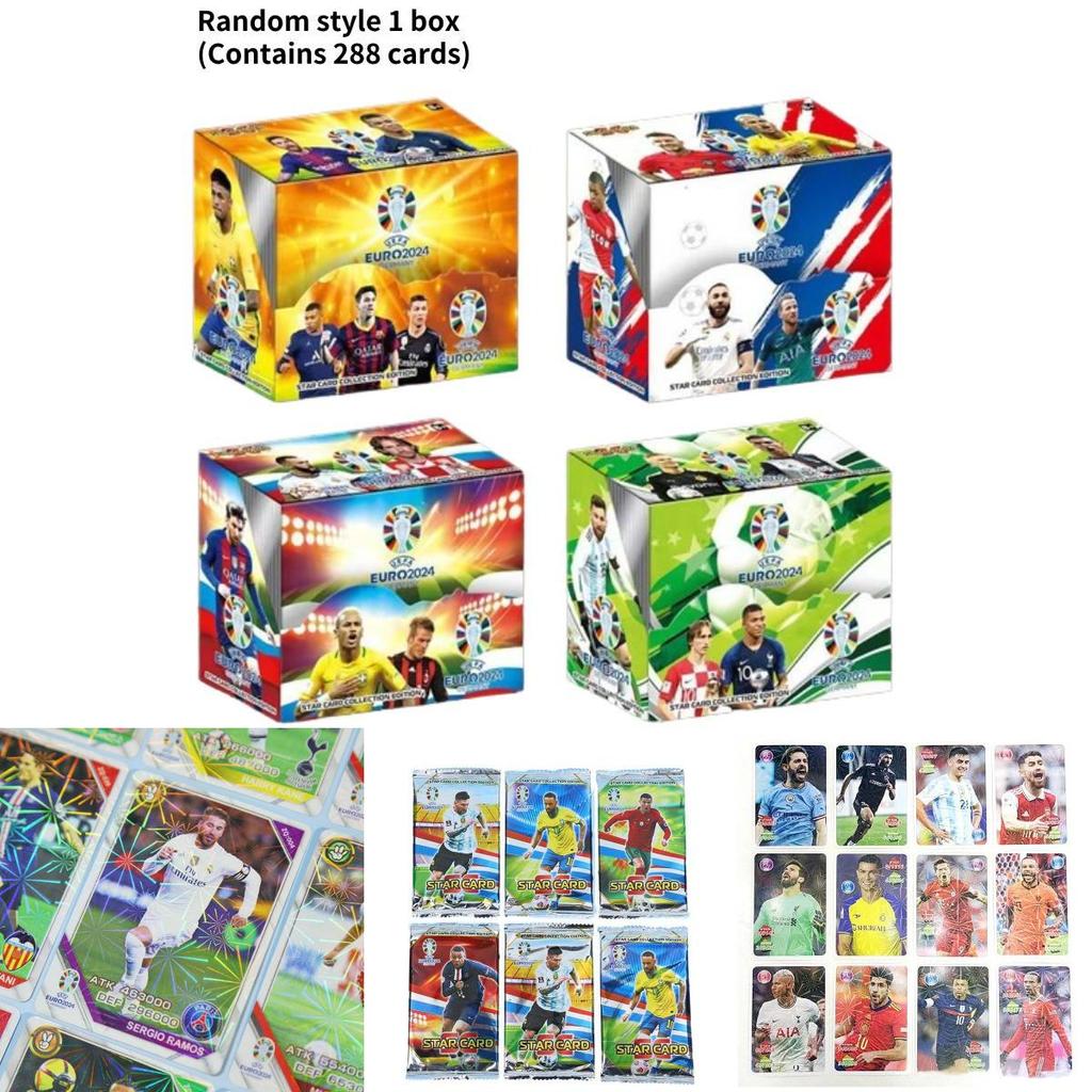 Elite Football Star Cards European Cup Messi Ronaldo Neymar Collectible Card Collection