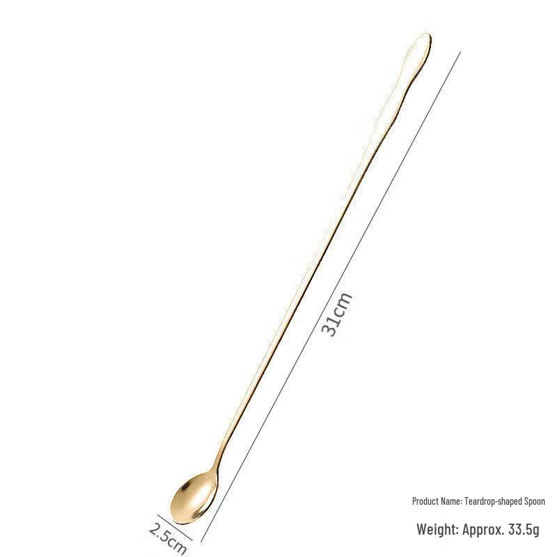 Stainless Steel Long-Handle Coffee Spoon