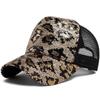 CNTANG New Women's Baseball Cap Summer Mesh Hat Fashion Leopard Spangle Design Hats For Woman Outdoors Sun Visor Adjustable