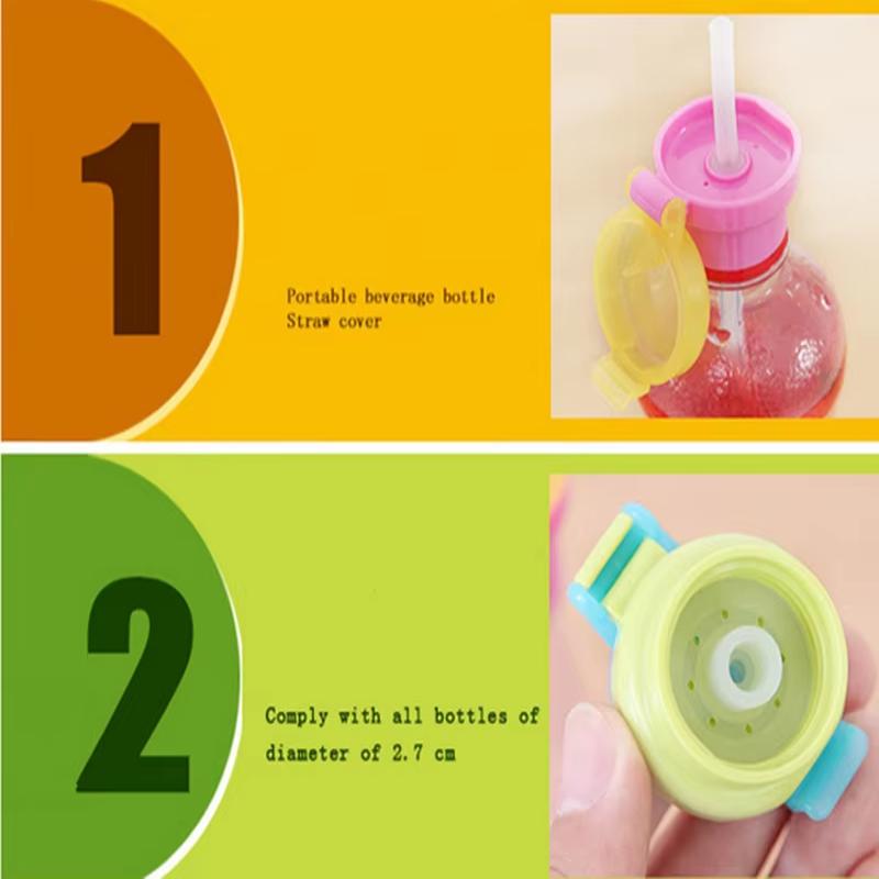 Water Bottle Straw Converter Set Food Grade Material Leakproof Universal Compatibility Fits Most Bottles for Hiking Picnic