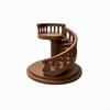 Spiralförmige Wendeltreppe | Runde Stufenbasis, Miniatur mit Balustrade, zur Präsentation