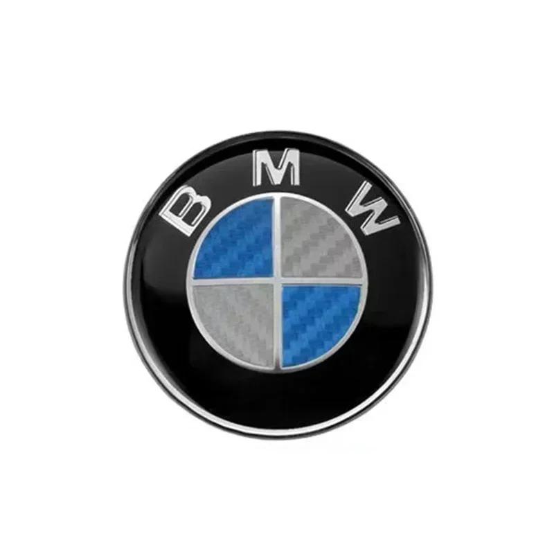 LNRGN1 Car Sticker For BMW E39 E46 E90 E30 E36 E60 G20 E87 E91 E92 1 2 3 4 5 Accessories 2pcs ABS 74mm 82mm Front Hood Logo Rear Trunk