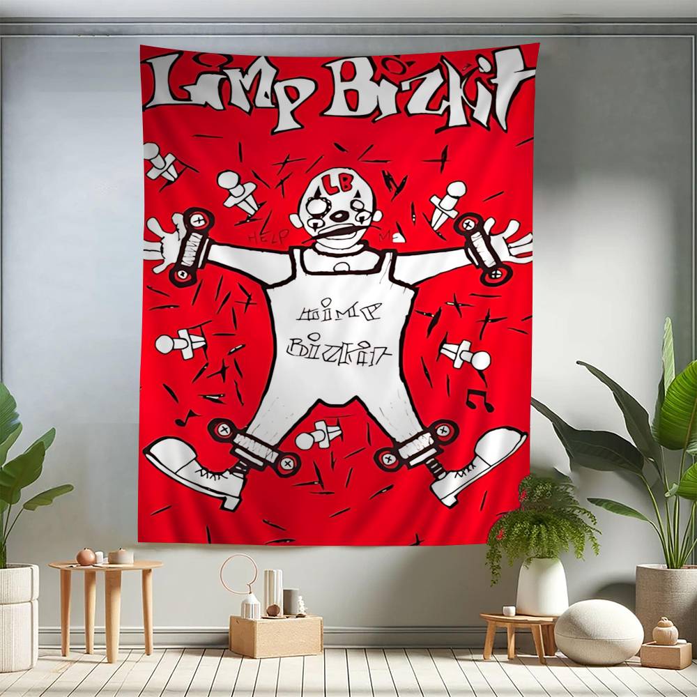 

LLimp Band Bizkit Cartoon Tapestry Art Science Fiction Room Home Decor Wall Hanging Sheets 74x94cm(29x37in)
