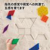 Edx Education Transparent Pattern Blocks | Tangram Play & Brain Training | Sensory Stimulation X Geometric Puzzle | Develops Vision with Light and Sha