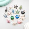 Colorful Enamel Starfish Pendant Charm for DIY Jewelry