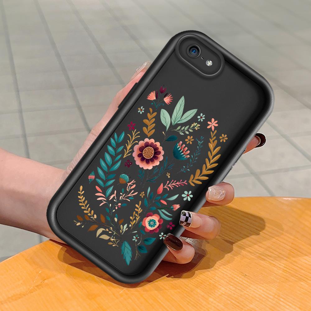 Soft Silicone Square Ladder Printing Pattern Phone Casing Full Cover Camera Shockproof Protection Rubber Case for iPhone Infinix Tecno OnePlus