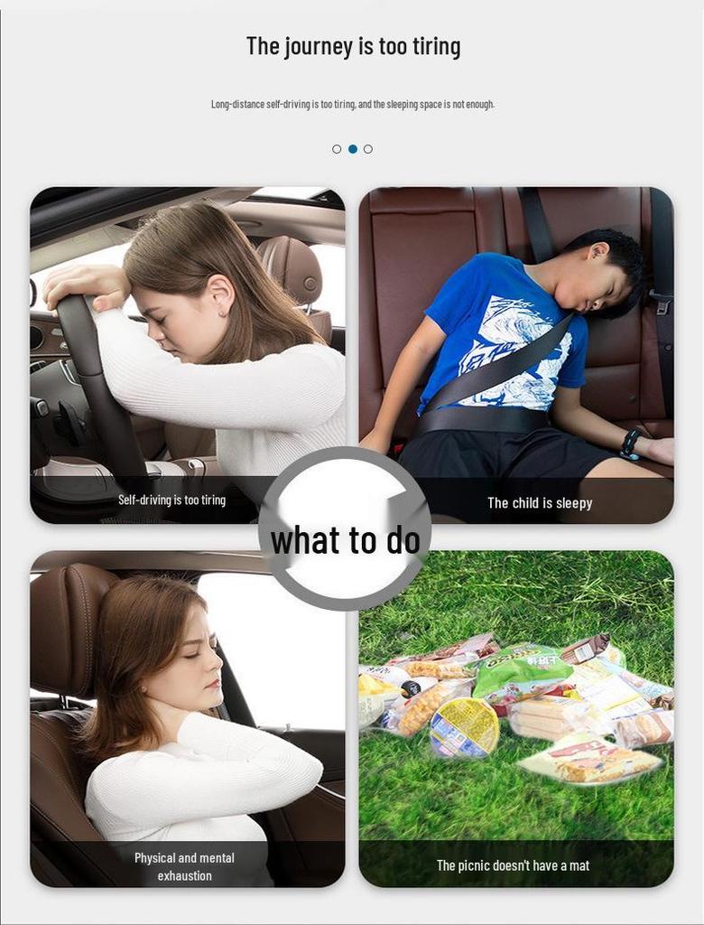 SUV Inflatable Rear Trunk Travel Mattress - Outdoor, Off-Road & Self-Driving Tour Sleeping Pad