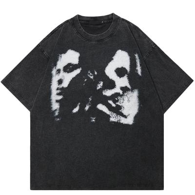 T-shirt unisex con grafica vintage Streetwear Double Faces del 2024