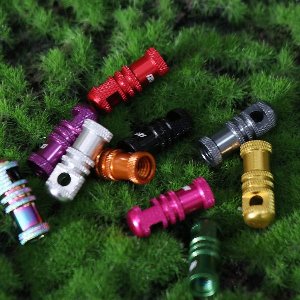 2PCS Wear Resistant Tubeless Tire Valve Cap Anti Corrosion Presta/Schrader Tire Valve Cap Bike Tire