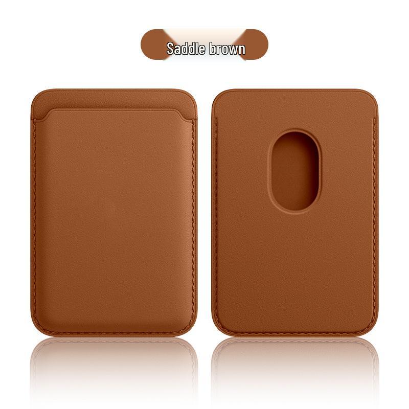 High-Quality PU Leather Magnetic Card Holder with Pop-up Animation for iPhone 17