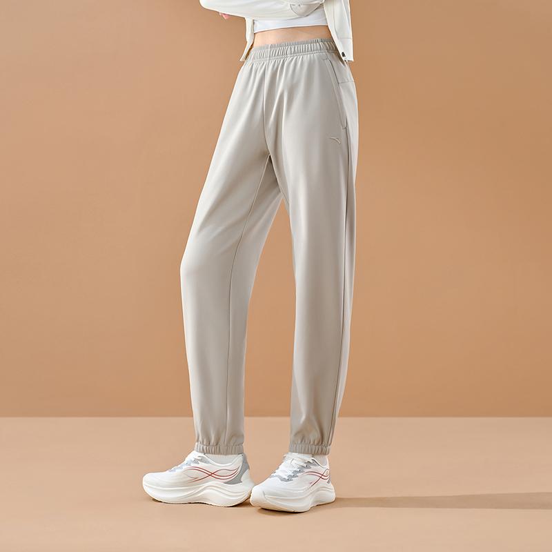 Anta Training Series Outdoor Hiking Urban Commuting Simple Comfortable Water-Resistant Wrinkle-Resistant Straight-Leg Woven Casual Pants 962547502-2