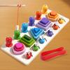 3-in-1 Clip Bienen Set Säule Kinder Aufklärung Hand-Auge Koordination Logisches Denkvermögen Training Magnetisches Angelspielzeug