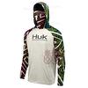 HUK Men's Sun Protection Fishing Hoodie with Mask - Long Sleeve for Summer Lure Fishing