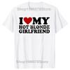 Funny I Love My Hot Blonde Girlfriend T Shirts Graphic Cotton Streetwear I Heart My Blonde Hot GF Gifts T-shirt Mens Clothing