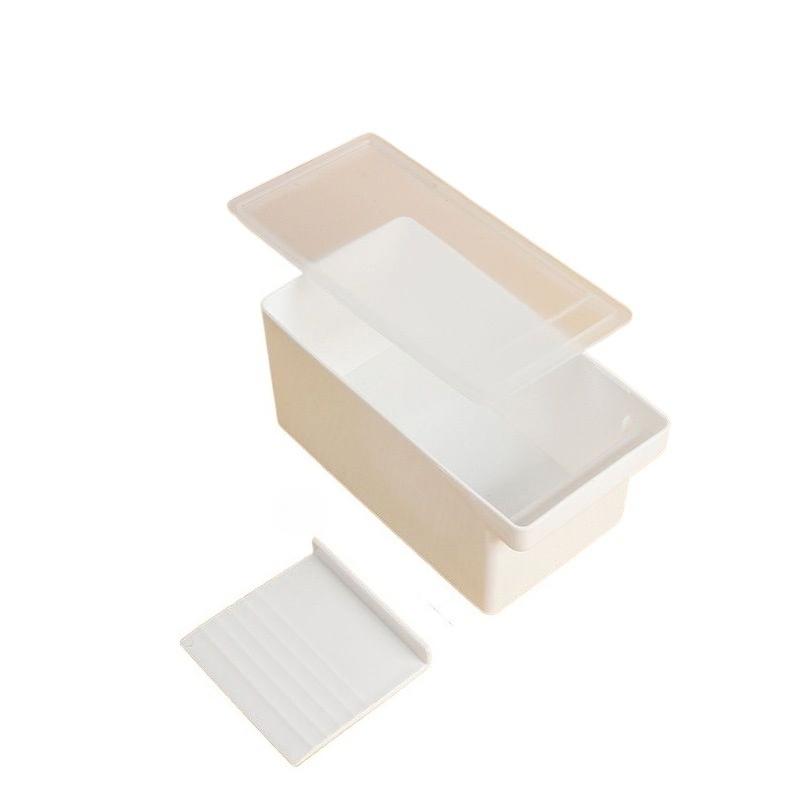 Butter Dish with Cover and Cutter Fresh Keeping Box for Refrigerator Storage Home Butter Storage Container Cheese Storage Box