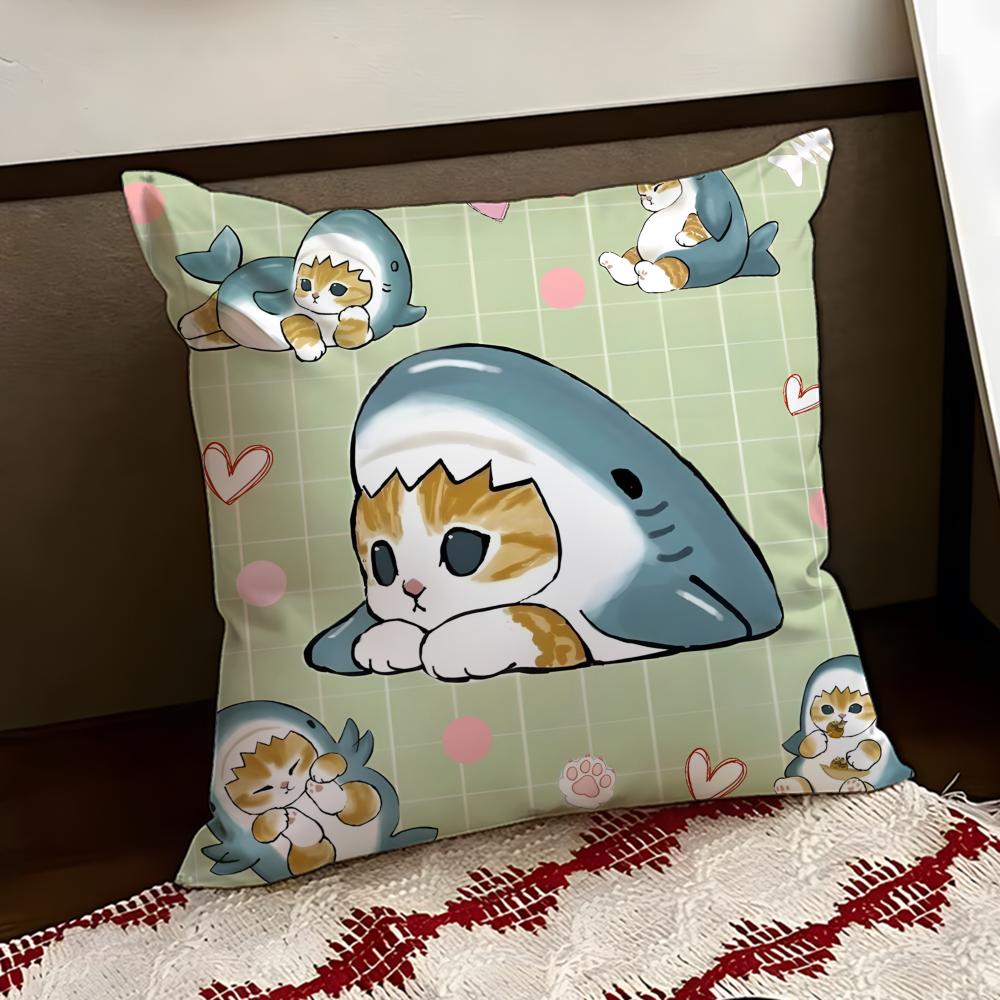 Cute MMofusand Cushion Cover Reversible Soft Durable Pillow Cover Home  Car MultiScene Use for Daily Comfort