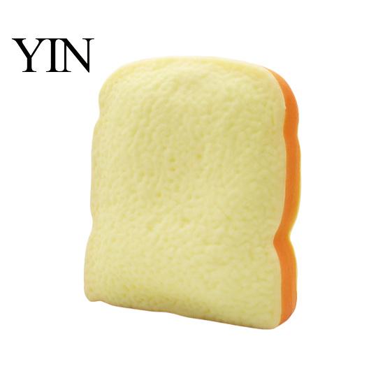 Anxiety Relief Gadget 1/2Pcs Simulated Toast Stress Toy, Sliced Bread Squeeze Sensory Fidget Toy Soft Stretchy Fake Food for Kids Teens Adults