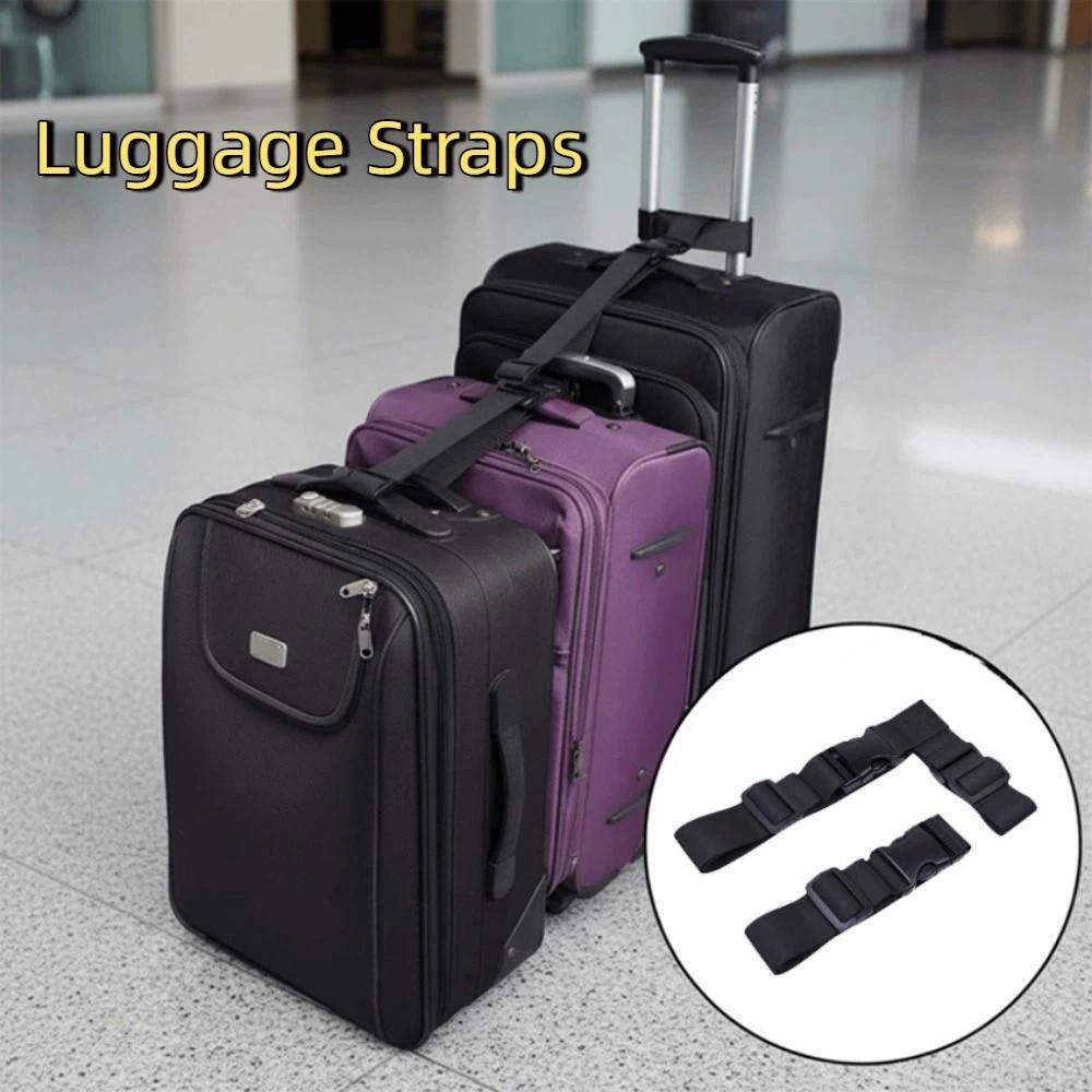 2SET Secure Fastening Luggage Straps Adjustable Suitcase Belt Anti-theft Strap  Luggage Management