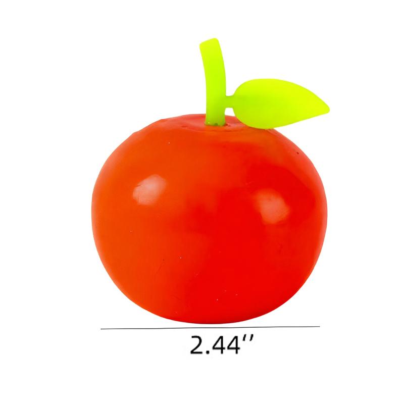Fruit Shaped Squeezing Balls Red/Green Apple / Peach / Mango Stress Relieving Squeeze Toy Squishy Toy Ornament Gifts