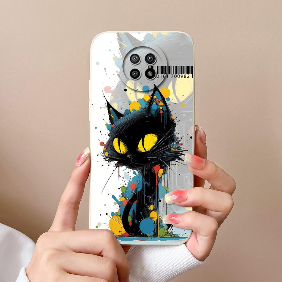 For Redmi Note 9T 9S Case Cute Trendy Back Cover For Xiaomi Redmi Note 9 S Note9t Soft Liquid Silicone Full Cover Design Fundas
