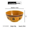 Fortune Pattern 4.5-inch Melamine Rice and Soup Bowls (10-Pack)