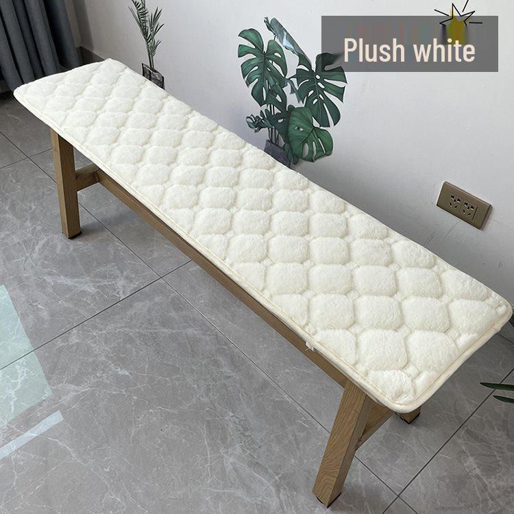 Rectangular Solid Wood Bench Seat Cushion - Long Strip Pad for Stool or Sofa