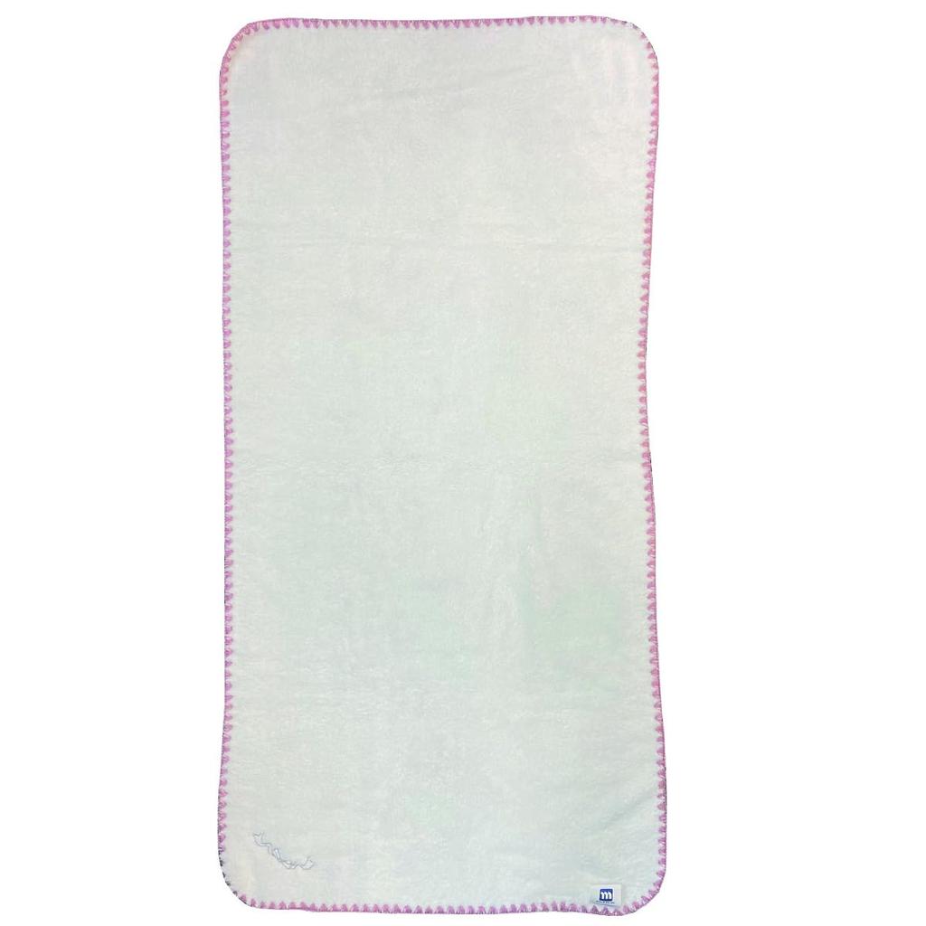 Marushin Pink Ribbon Mini Bath Fleur 0715002800 Towel, Ribbon, Cute, Women's, Microfiber, Fluffy, Absorbent, Quick-Drying,