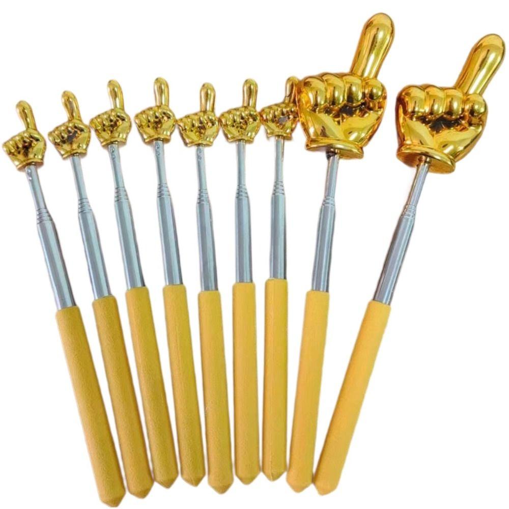 Lightweight Non-Slip Handle Retractable Reading Stick Finger Design Extendable Teaching Stick Pointing Rod Kids Reading